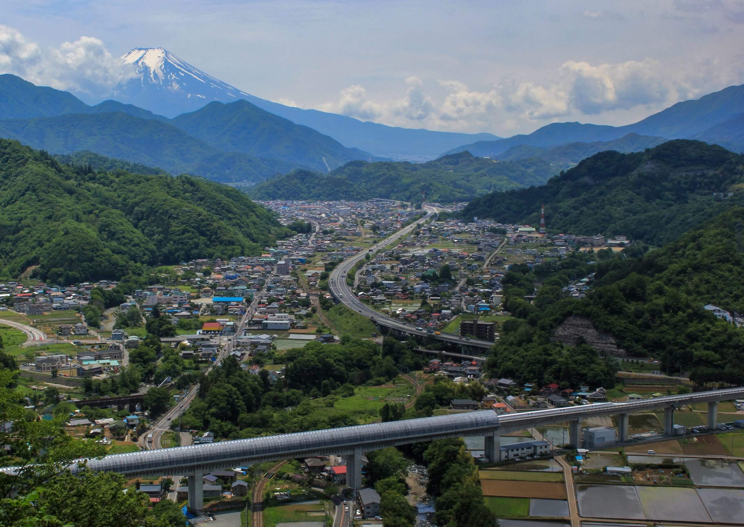 富士の麓の小さな城下町